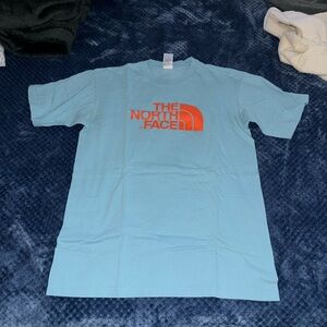 North Face baby blue shirt small